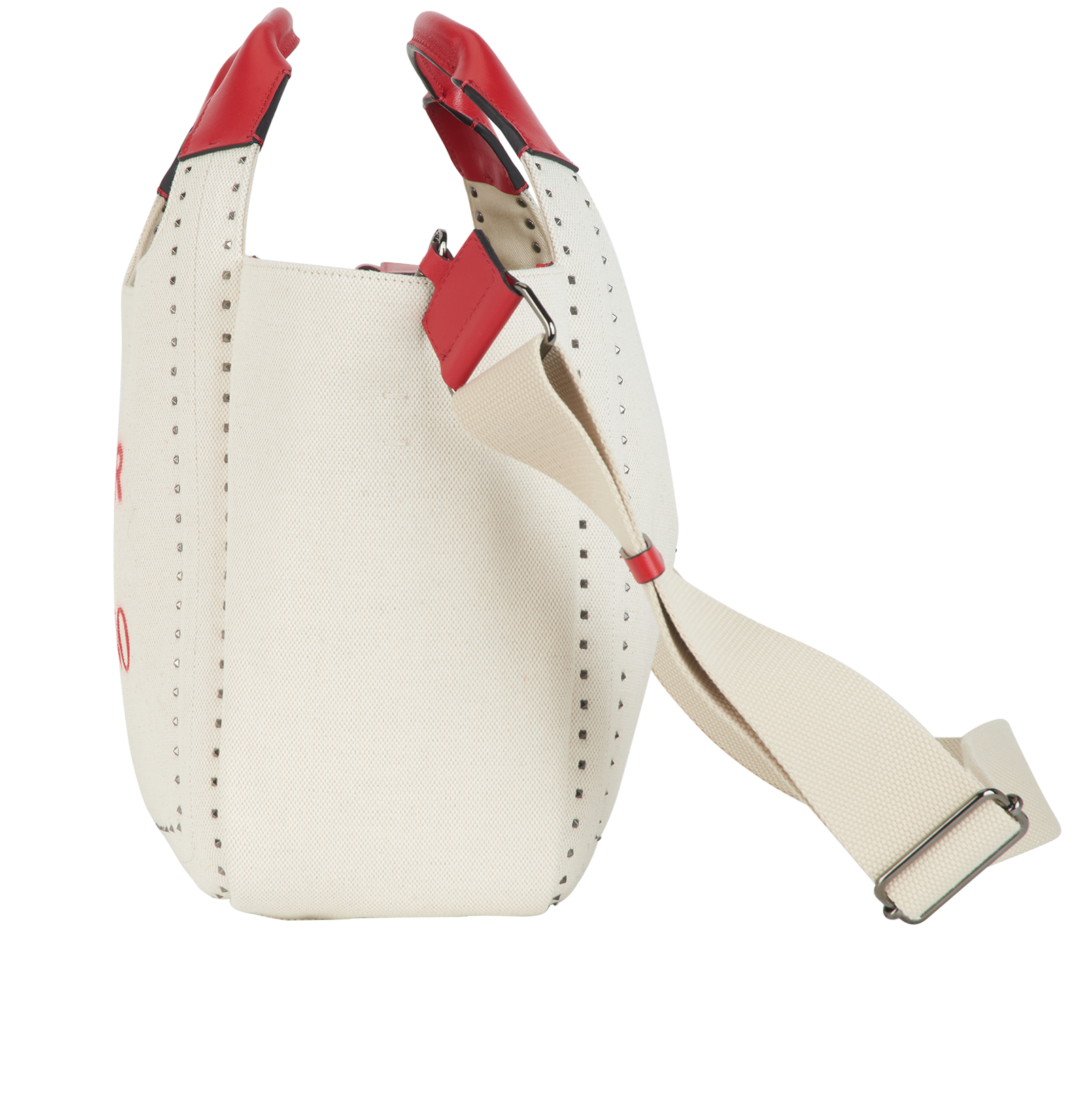 Atelier Bag 01, &pound;395, Handbags, Cream, Canvas/Leather, Bottom view